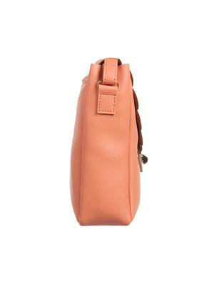 orange leatherette (pu) regular sling bag - 15855102 - Standard Image - 5