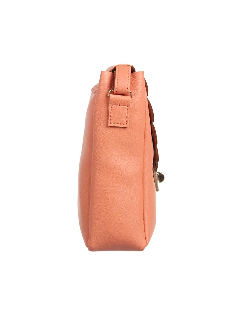 orange leatherette (pu) regular sling bag - 15855102 - Zoom Image - 5