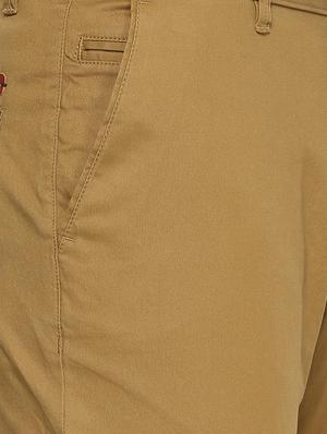 brown cotton chinos - 15855109 - Standard Image - 4