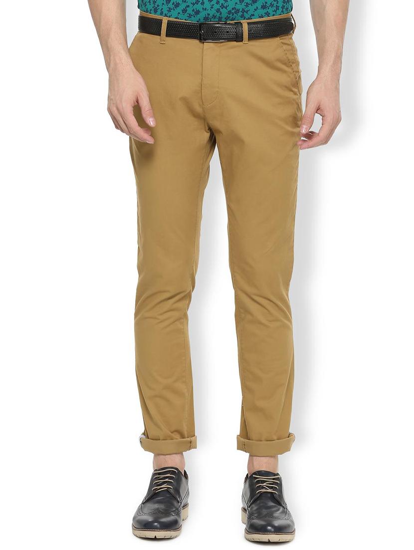 brown cotton chinos - 15855109 - Zoom Image - 1
