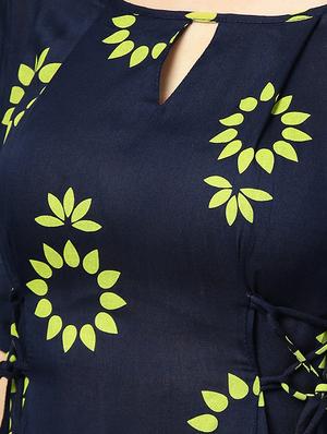 high low printed kurta - 15855215 - Standard Image - 4