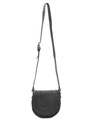 black leather sling bag - 15855338 - Standard Image - 4