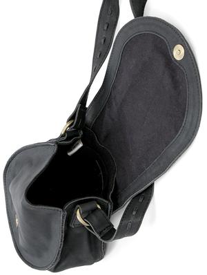 black leather sling bag - 15855338 - Standard Image - 5