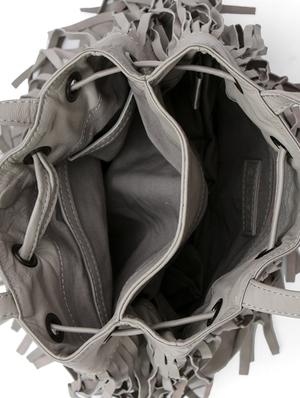grey leather regular handbag - 15855340 - Standard Image - 3
