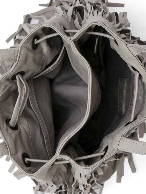 grey leather regular handbag - 15855340 - Zoom Image - 3