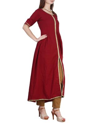 front slit flared kurta - 15855979 - Standard Image - 2