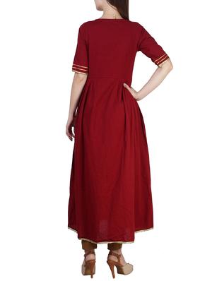 front slit flared kurta - 15855979 - Standard Image - 3
