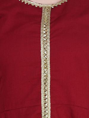 front slit flared kurta - 15855979 - Standard Image - 4