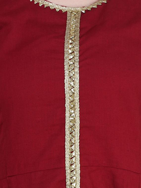 front slit flared kurta - 15855979 - Zoom Image - 4