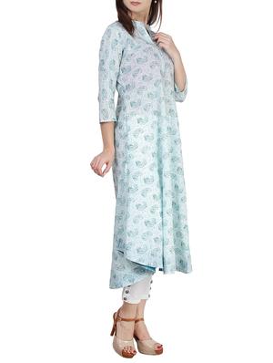asymmetrical flared kurta - 15855981 - Standard Image - 2