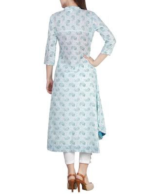 asymmetrical flared kurta - 15855981 - Standard Image - 3