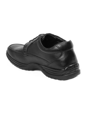 red chief black leather lace up shoes - 15856048 - Standard Image - 3