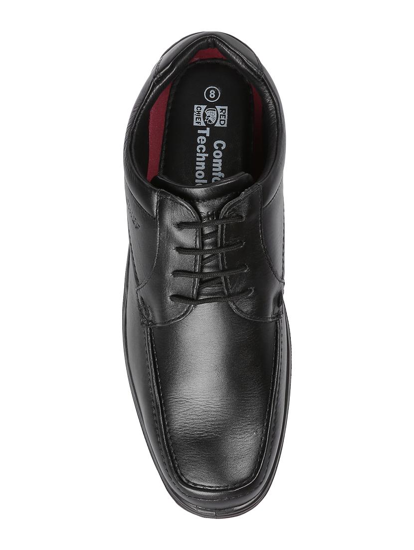 red chief black leather lace up shoes - 15856048 - Zoom Image - 4