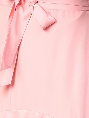 tie-knot waist ruffled high-low skirt - 15856051 - Standard Image - 4