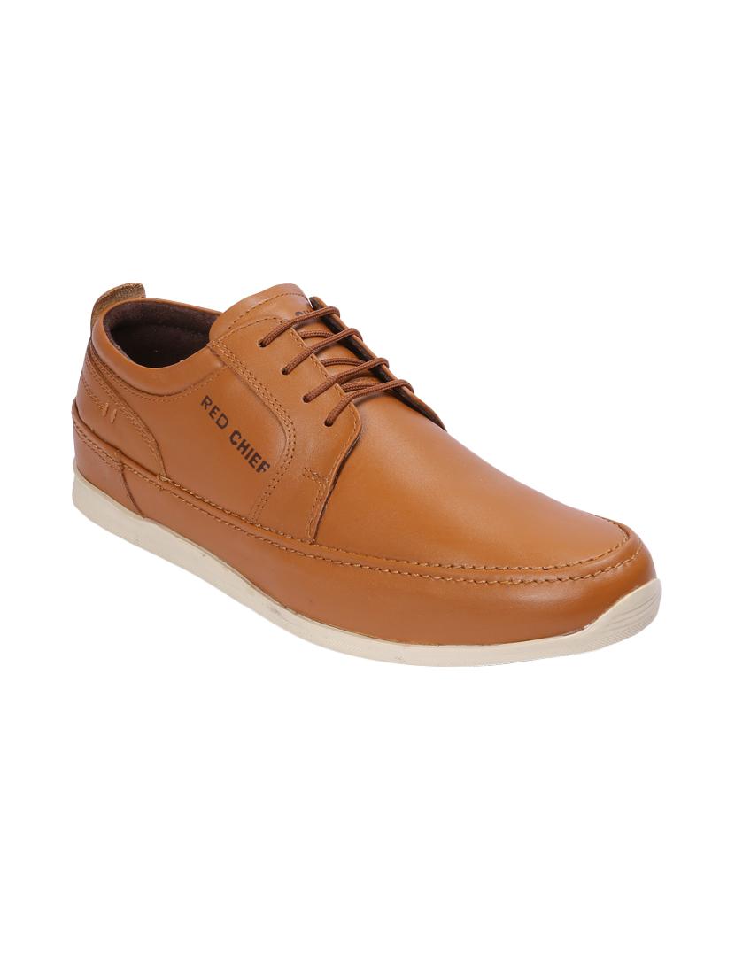 red chief tan leather lace up shoes - 15856055 - Zoom Image - 1