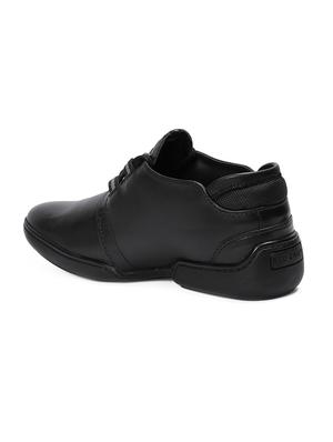 red chief black leather lace up shoes - 15856061 - Standard Image - 3