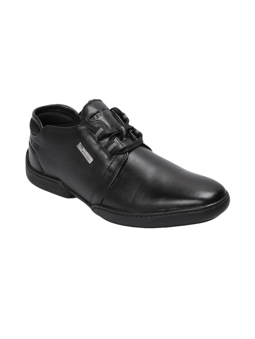 red chief black leather lace up shoes - 15856061 - Zoom Image - 1