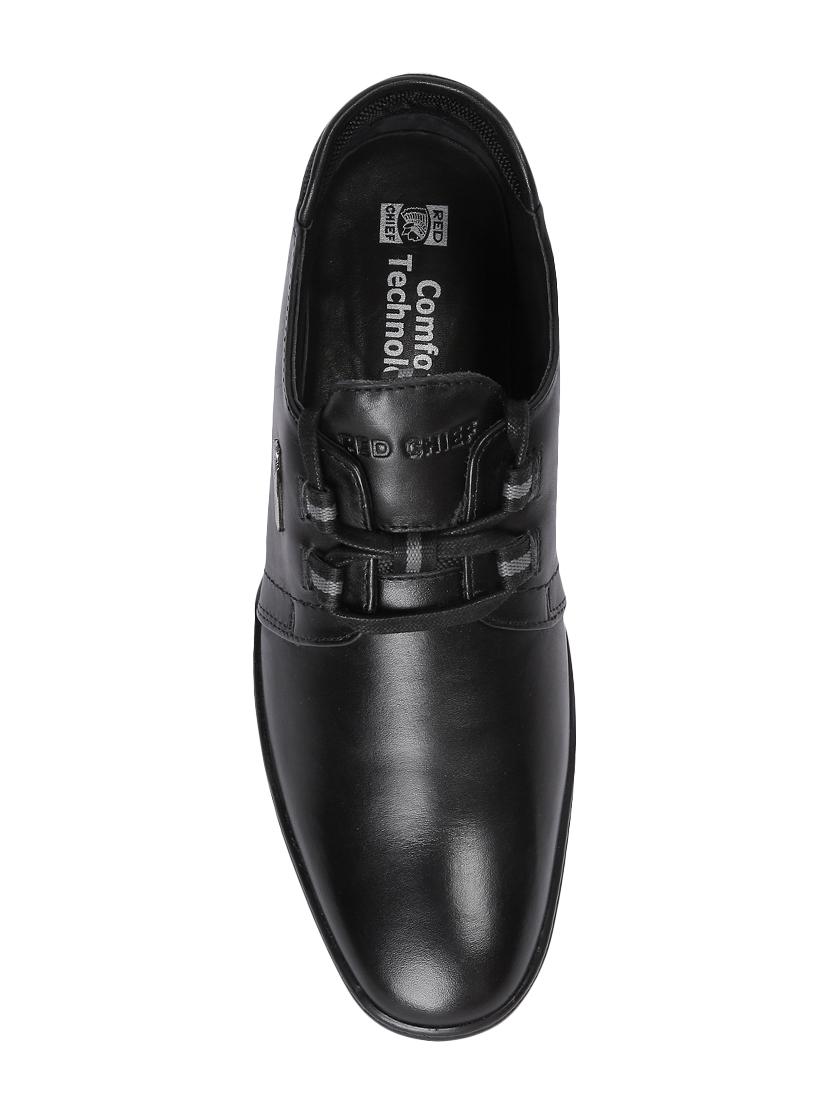 red chief black leather lace up shoes - 15856061 - Zoom Image - 4