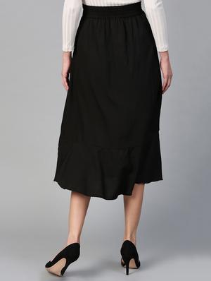 tie-knot waist front slit skirt - 15856076 - Standard Image - 3