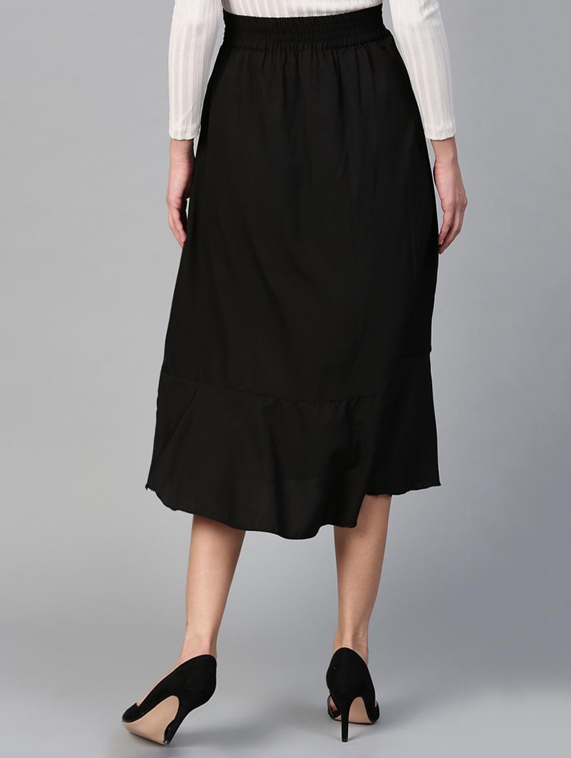 tie-knot waist front slit skirt - 15856076 - Zoom Image - 3