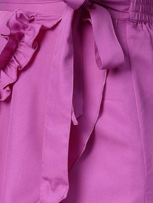 frill detail overlap tie-knot skirt - 15856083 - Standard Image - 4