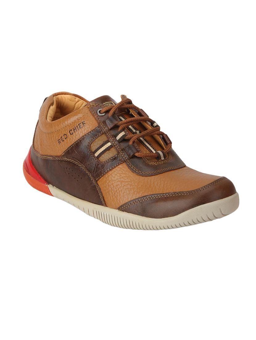 tan leather lace up shoes - 15856097 - Zoom Image - 1