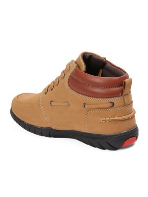 brown leather low ankle boots - 15856101 - Standard Image - 3