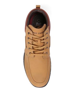 brown leather low ankle boots - 15856101 - Standard Image - 4