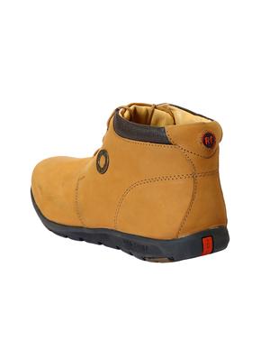 brown leather low ankle boots - 15856102 - Standard Image - 3