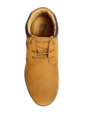 brown leather low ankle boots - 15856102 - Standard Image - 4