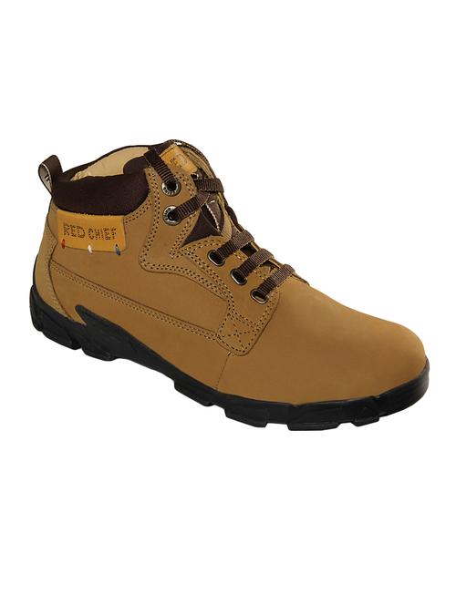 brown leather low ankle boots - 15856103 - Standard Image - 1