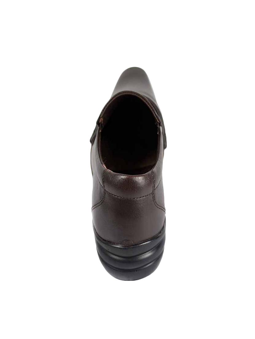 brown leatherette slipons - 15856121 - Zoom Image - 3