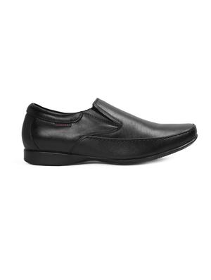 black leather slip ons - 15856135 - Standard Image - 2
