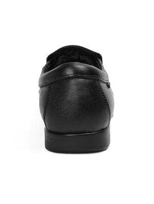 black leather slip ons - 15856135 - Standard Image - 3