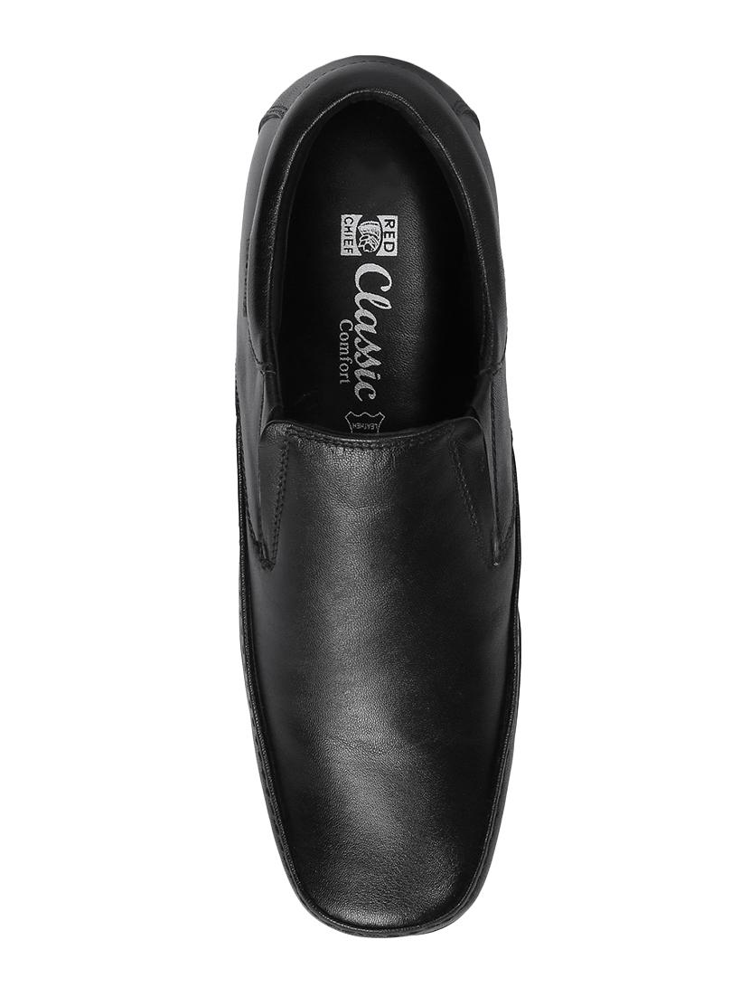 black leather slip ons - 15856135 - Zoom Image - 4