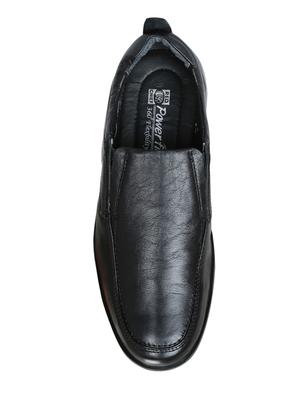 black leather slipons - 15856139 - Standard Image - 4