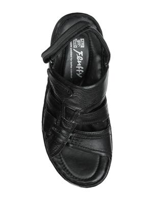red chief black back strap sandal - 15856145 - Standard Image - 4