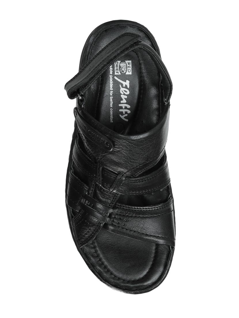 red chief black back strap sandal - 15856145 - Zoom Image - 4