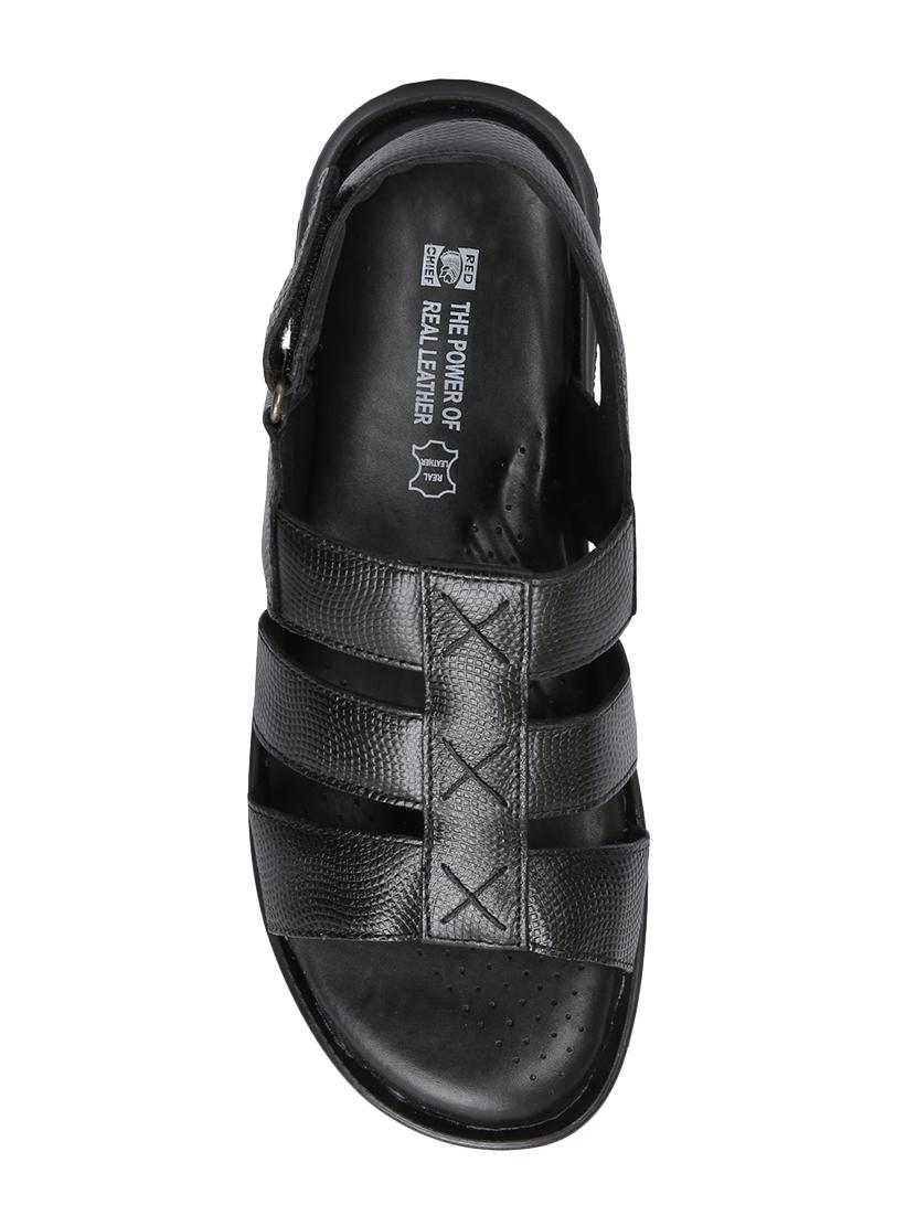 red chief black back strap sandal - 15856147 - Zoom Image - 4
