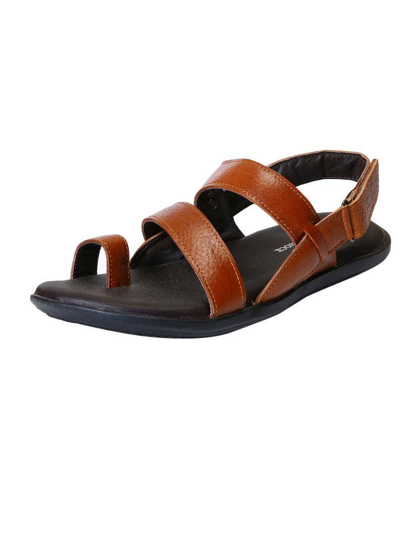 tan leather back strap sandals - 15856153 - Zoom Image - 1