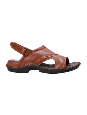 brown leather back strap sandals - 15856158 - Standard Image - 2