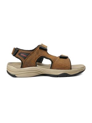 red chief brown back strap floaters - 15856162 - Standard Image - 2