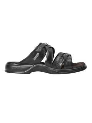 black leather slip on sandals - 15856172 - Standard Image - 2