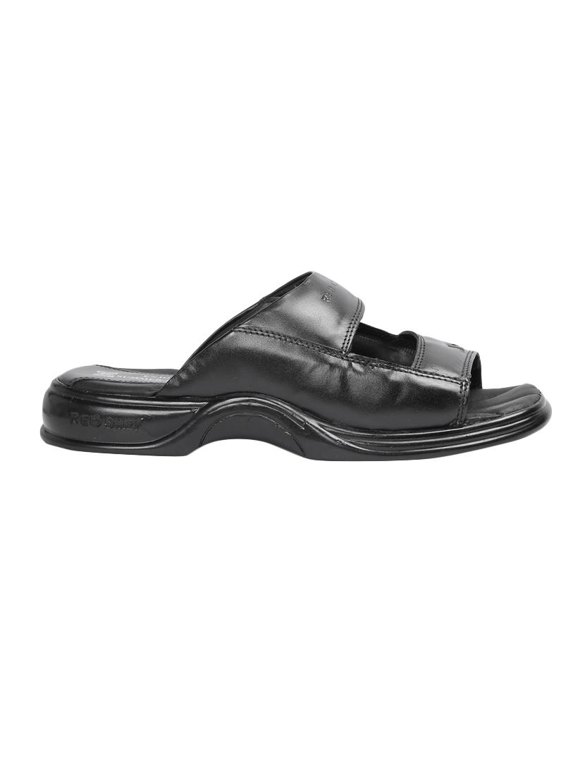 black leather slip on sandals - 15856173 - Zoom Image - 2