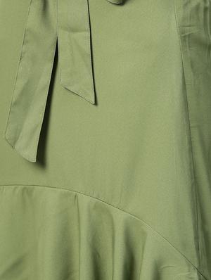 tie-knot ruffled high-low skirt - 15856182 - Standard Image - 4