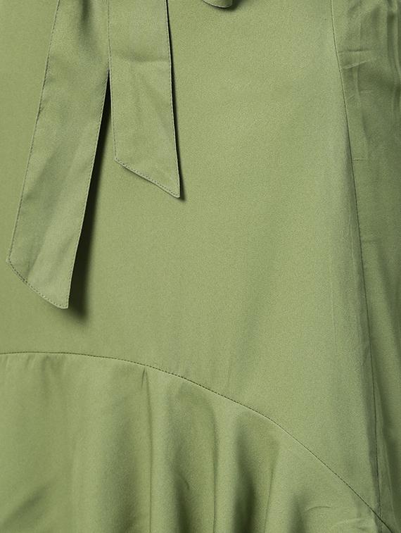 tie-knot ruffled high-low skirt - 15856182 - Zoom Image - 4