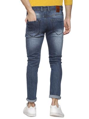 blue denim patched jeans - 15856248 - Standard Image - 3