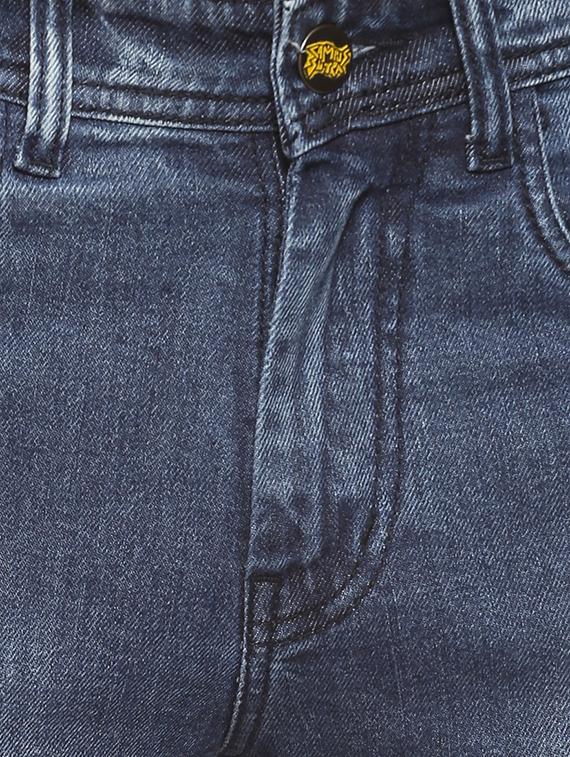 blue denim patched jeans - 15856248 - Zoom Image - 4