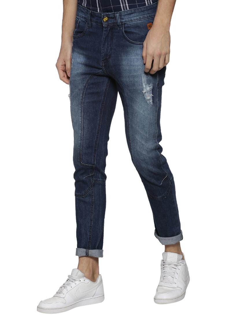 blue denim light ripped jeans - 15856251 - Zoom Image - 2