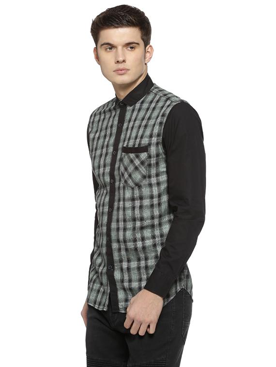 green checkered casual shirt - 15856264 - Zoom Image - 2